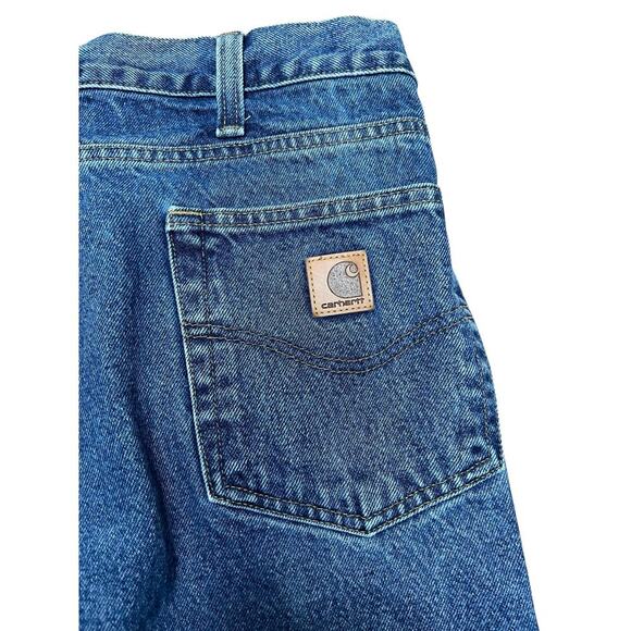 Carhartt Jeans Men's 42x30 Traditional Fit Straight Leg Light Wash Fade - Picture 7 of 9